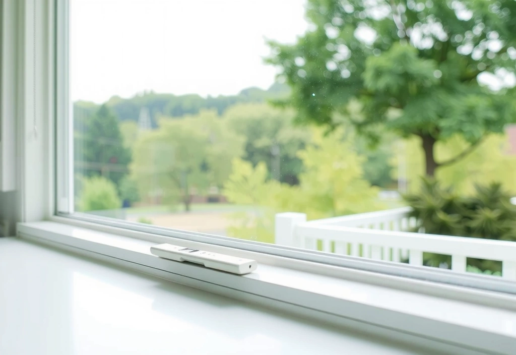 Sparkling clean window with a clear view outside